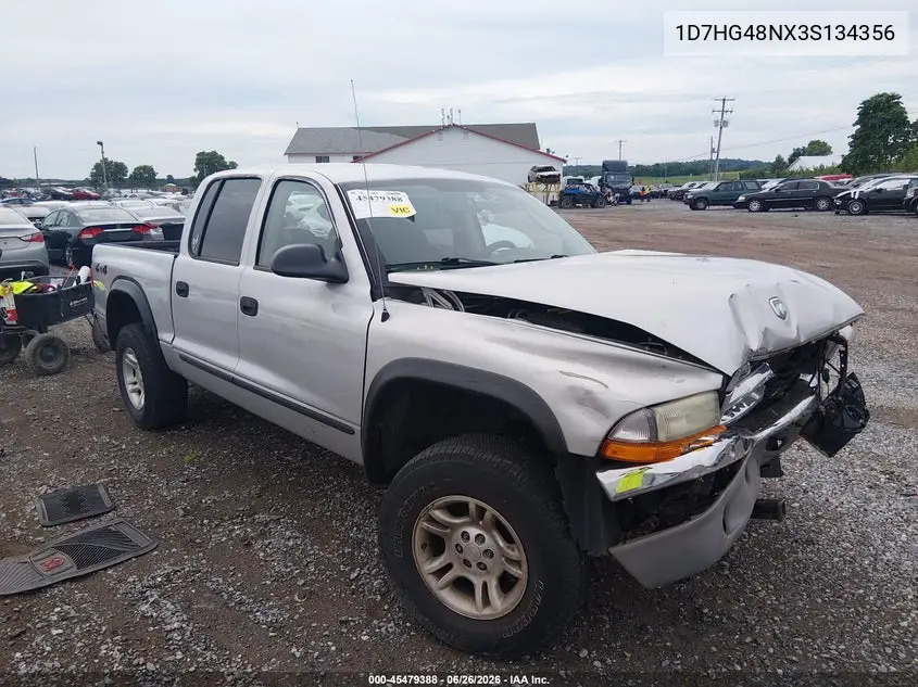 2003 Dodge Dakota Slt VIN: 1D7HG48NX3S134356 Lot: 45479388