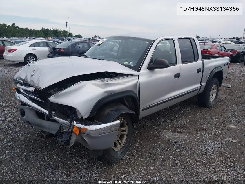 2003 Dodge Dakota Slt VIN: 1D7HG48NX3S134356 Lot: 45479388