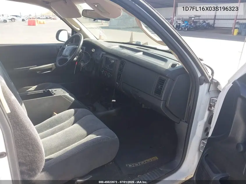 2003 Dodge Dakota VIN: 1D7FL16X03S196323 Lot: 45522873