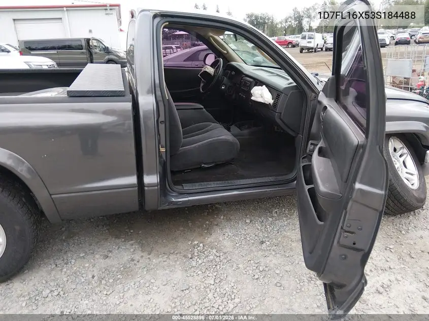 2003 Dodge Dakota VIN: 1D7FL16X53S184488 Lot: 45528896
