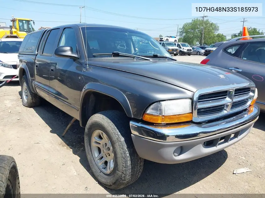 2003 Dodge Dakota Slt VIN: 1D7HG48N33S185973 Lot: 45530999