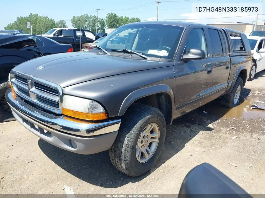 2003 Dodge Dakota Slt VIN: 1D7HG48N33S185973 Lot: 45530999