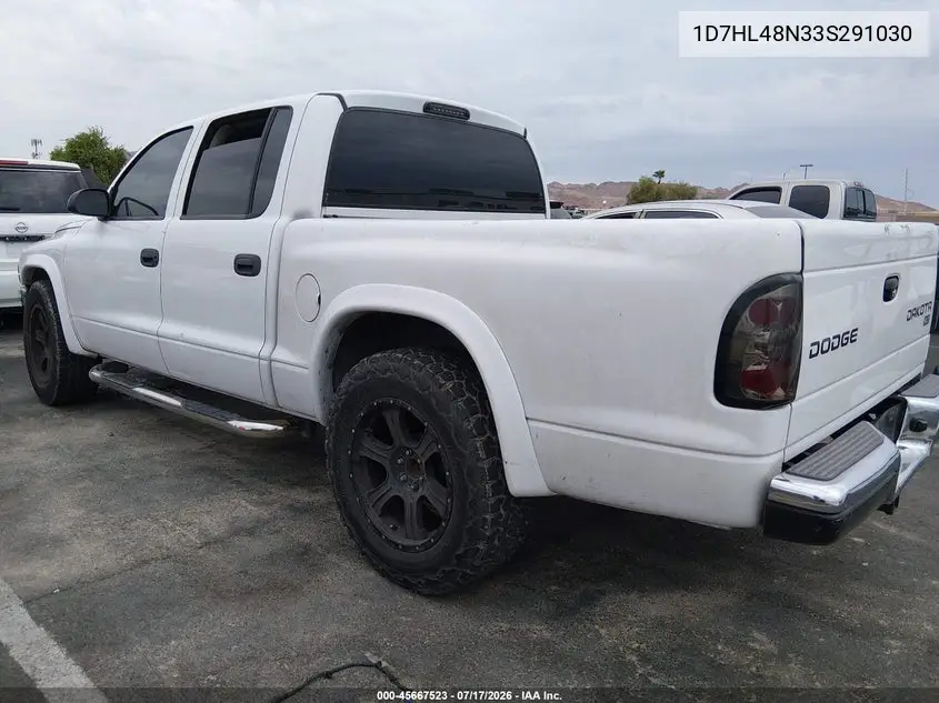 2003 Dodge Dakota Slt VIN: 1D7HL48N33S291030 Lot: 45667523