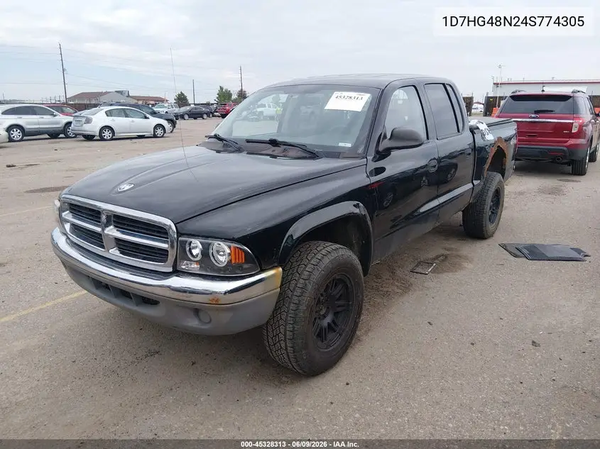 2004 Dodge Dakota Slt VIN: 1D7HG48N24S774305 Lot: 45328313