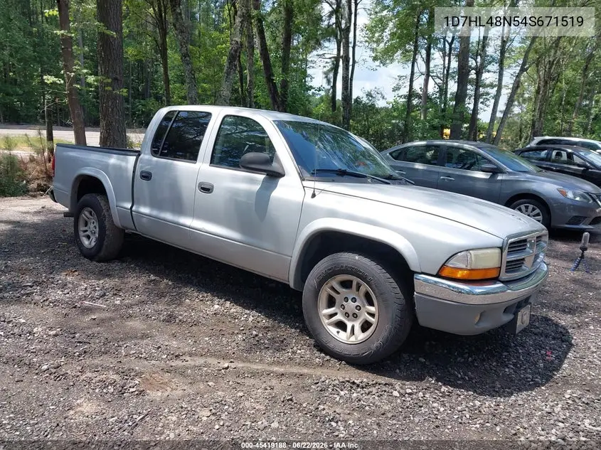 2004 Dodge Dakota Slt VIN: 1D7HL48N54S671519 Lot: 45419188