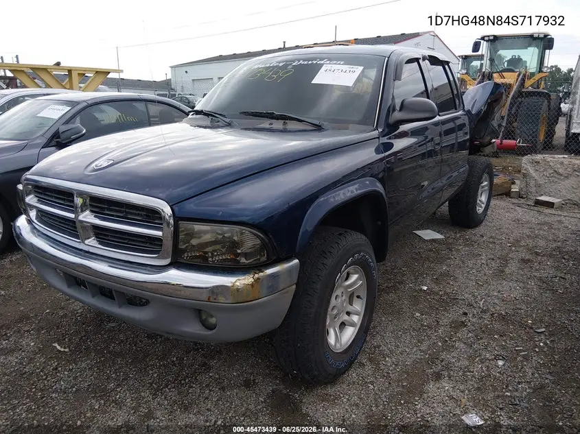 2004 Dodge Dakota Slt VIN: 1D7HG48N84S717932 Lot: 45473439