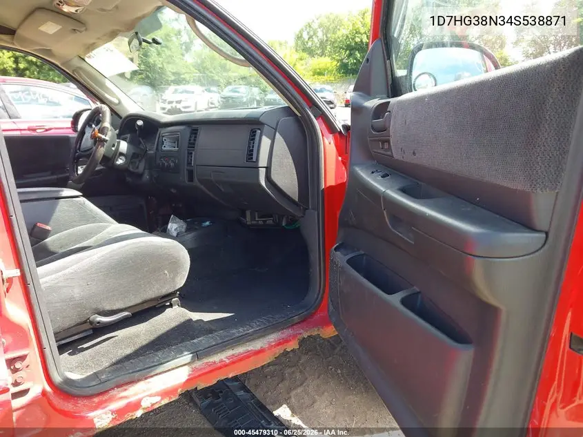 2004 Dodge Dakota Sport/Sxt VIN: 1D7HG38N34S538871 Lot: 45479310