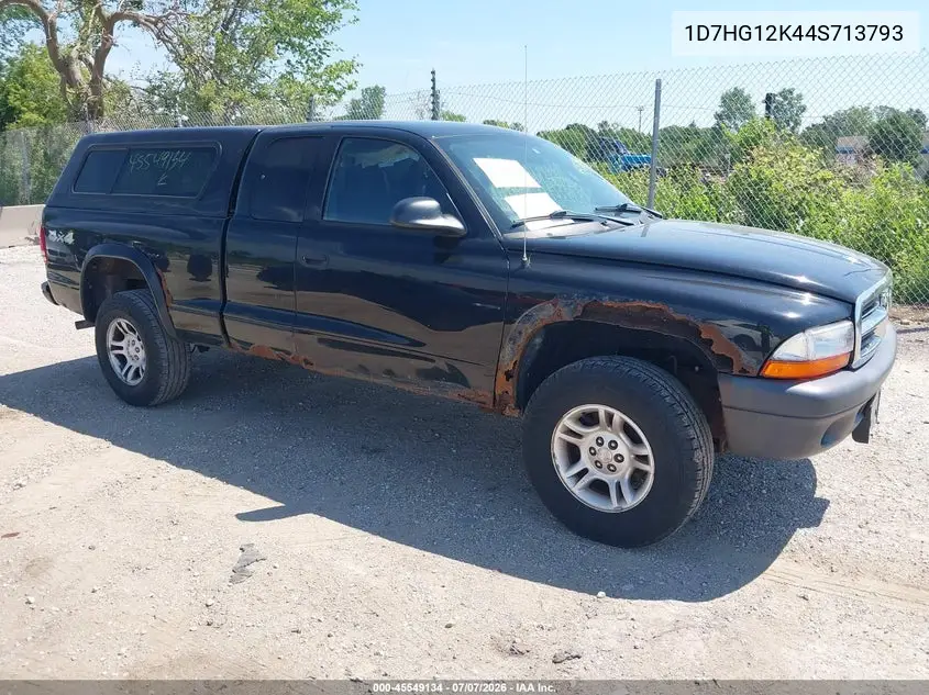 2004 Dodge Dakota VIN: 1D7HG12K44S713793 Lot: 45549134