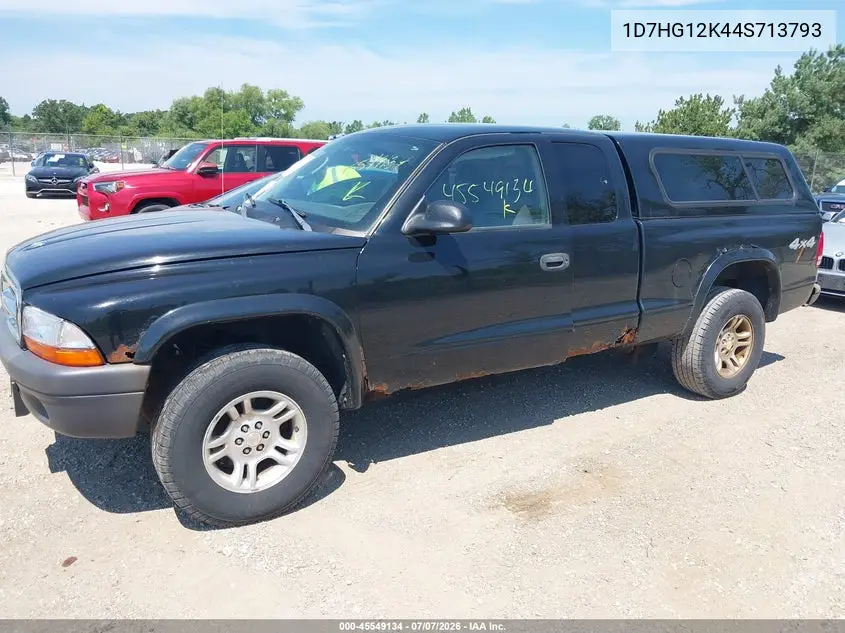 2004 Dodge Dakota VIN: 1D7HG12K44S713793 Lot: 45549134