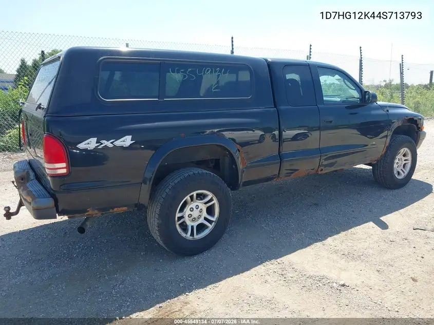 2004 Dodge Dakota VIN: 1D7HG12K44S713793 Lot: 45549134