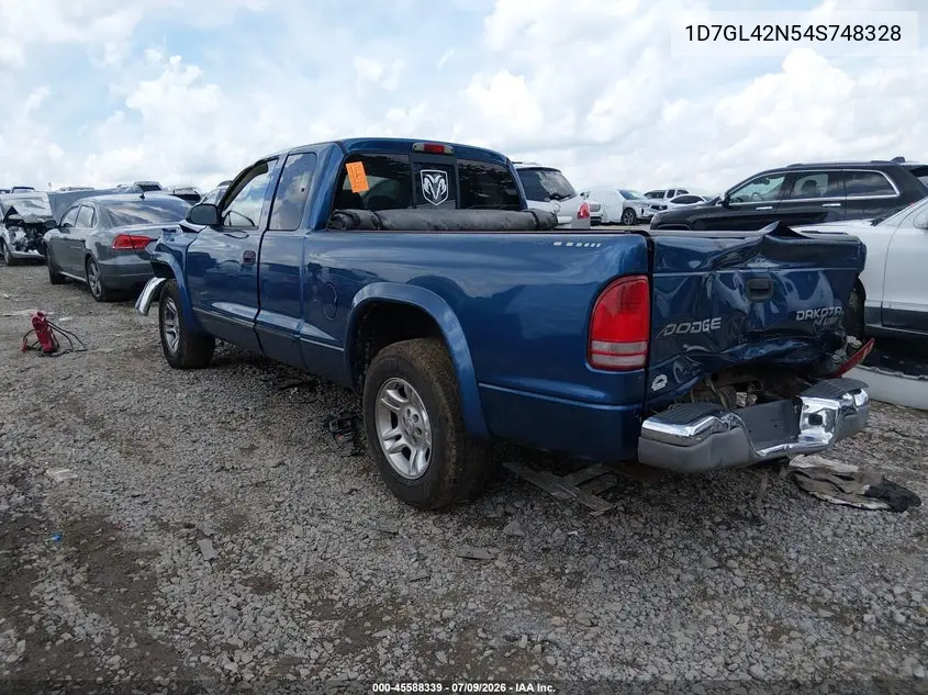 2004 Dodge Dakota Slt VIN: 1D7GL42N54S748328 Lot: 45588339