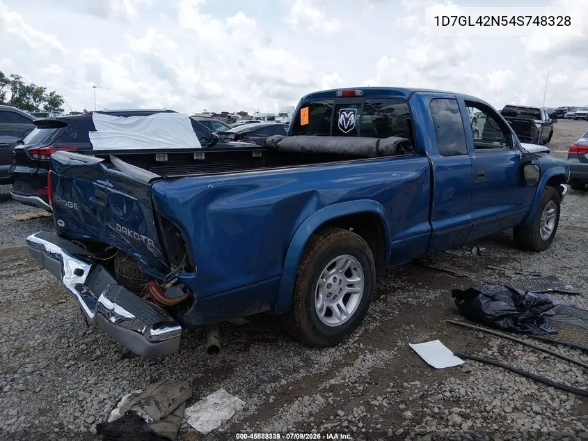 2004 Dodge Dakota Slt VIN: 1D7GL42N54S748328 Lot: 45588339