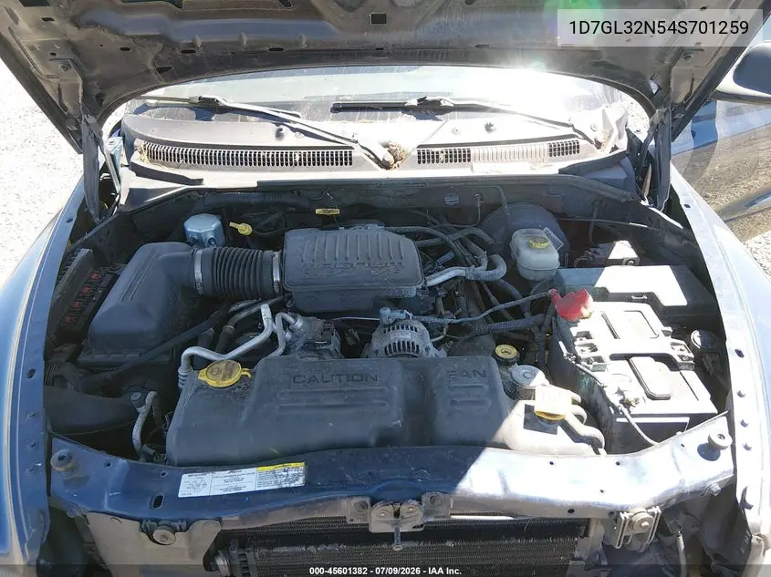 2004 Dodge Dakota Sport VIN: 1D7GL32N54S701259 Lot: 45601382