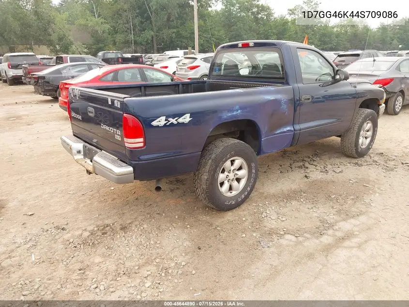 2004 Dodge Dakota Slt VIN: 1D7GG46K44S709086 Lot: 45644890