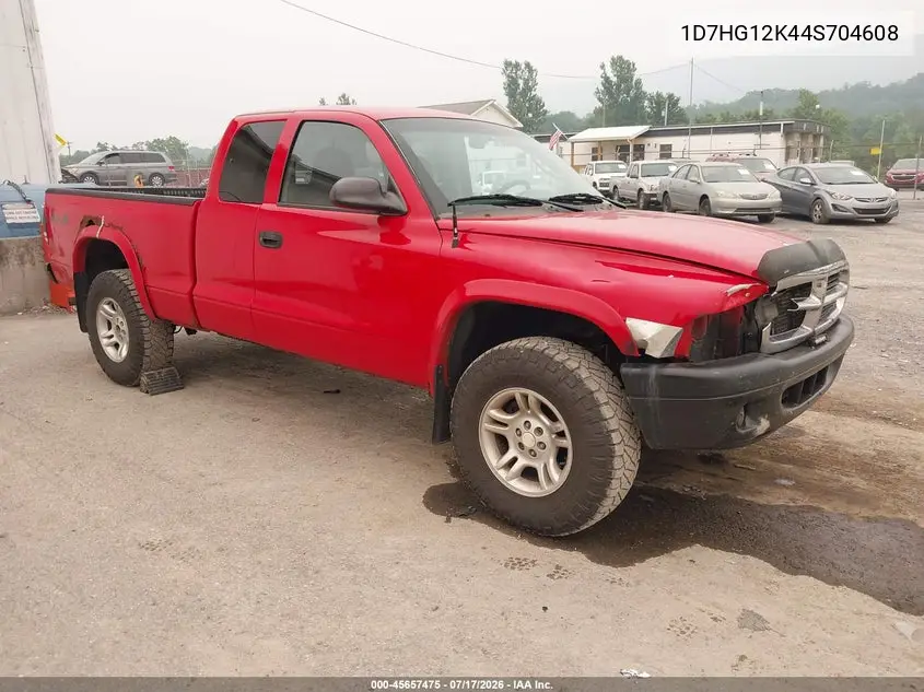 2004 Dodge Dakota VIN: 1D7HG12K44S704608 Lot: 45657475