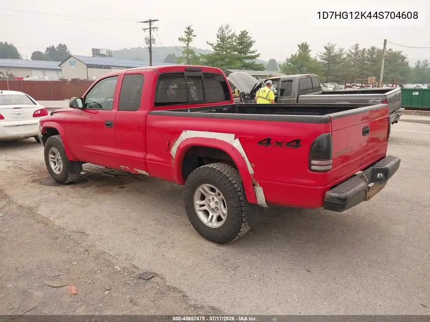2004 Dodge Dakota VIN: 1D7HG12K44S704608 Lot: 45657475