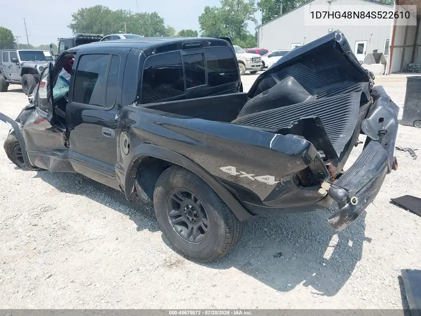 2004 Dodge Dakota Slt VIN: 1D7HG48N84S522610 Lot: 45675872