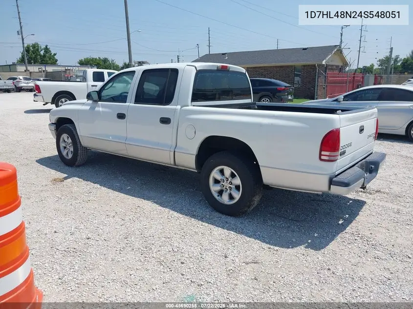 2004 Dodge Dakota Slt VIN: 1D7HL48N24S548051 Lot: 45690255