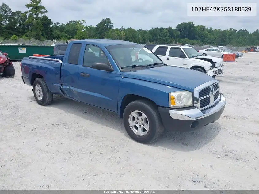 2005 Dodge Dakota Slt VIN: 1D7HE42K75S180539 Lot: 45338767