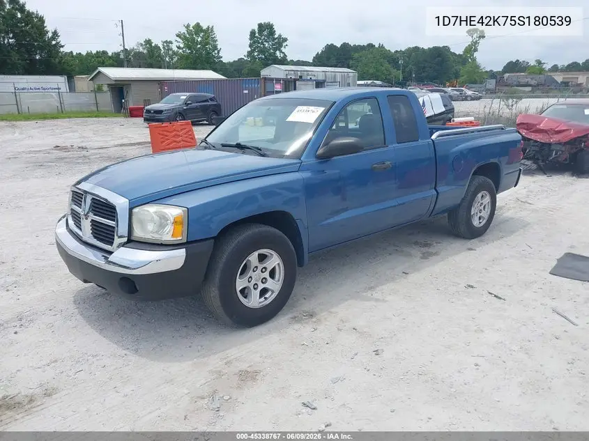 2005 Dodge Dakota Slt VIN: 1D7HE42K75S180539 Lot: 45338767