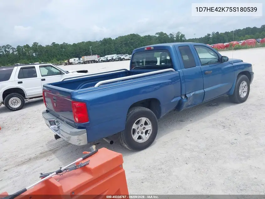 2005 Dodge Dakota Slt VIN: 1D7HE42K75S180539 Lot: 45338767