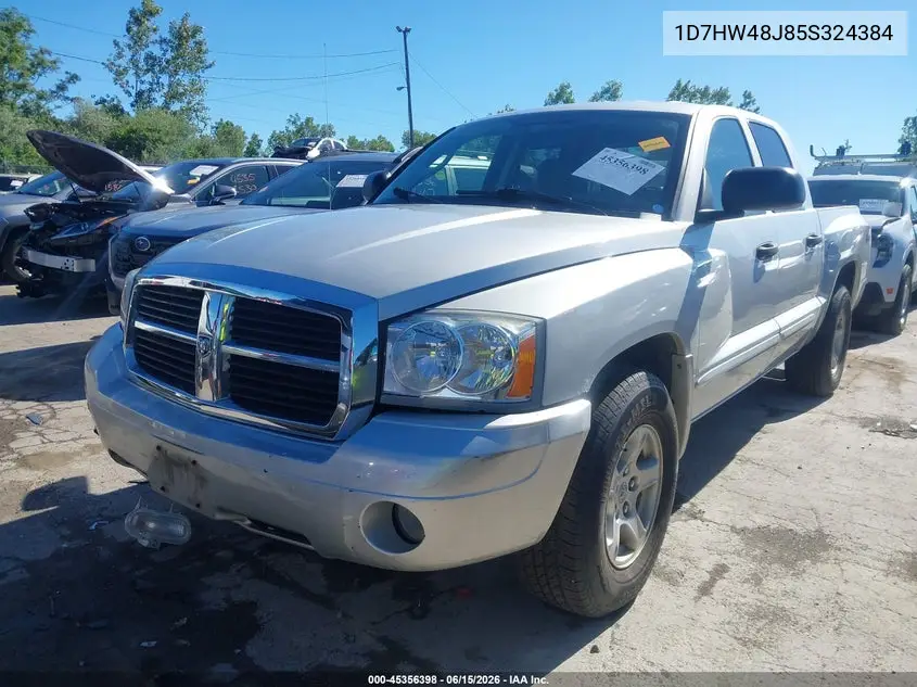 2005 Dodge Dakota Slt VIN: 1D7HW48J85S324384 Lot: 45356398