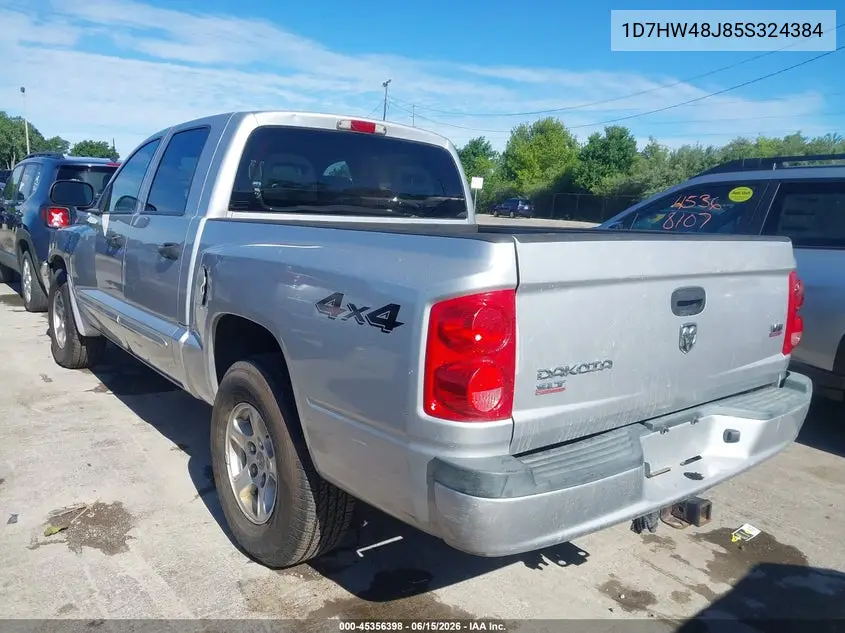 2005 Dodge Dakota Slt VIN: 1D7HW48J85S324384 Lot: 45356398