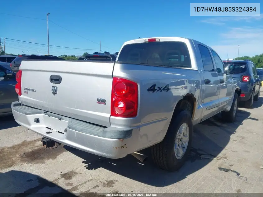 2005 Dodge Dakota Slt VIN: 1D7HW48J85S324384 Lot: 45356398