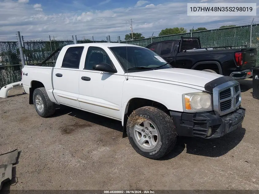 2005 Dodge Dakota Slt VIN: 1D7HW48N35S298019 Lot: 45380882