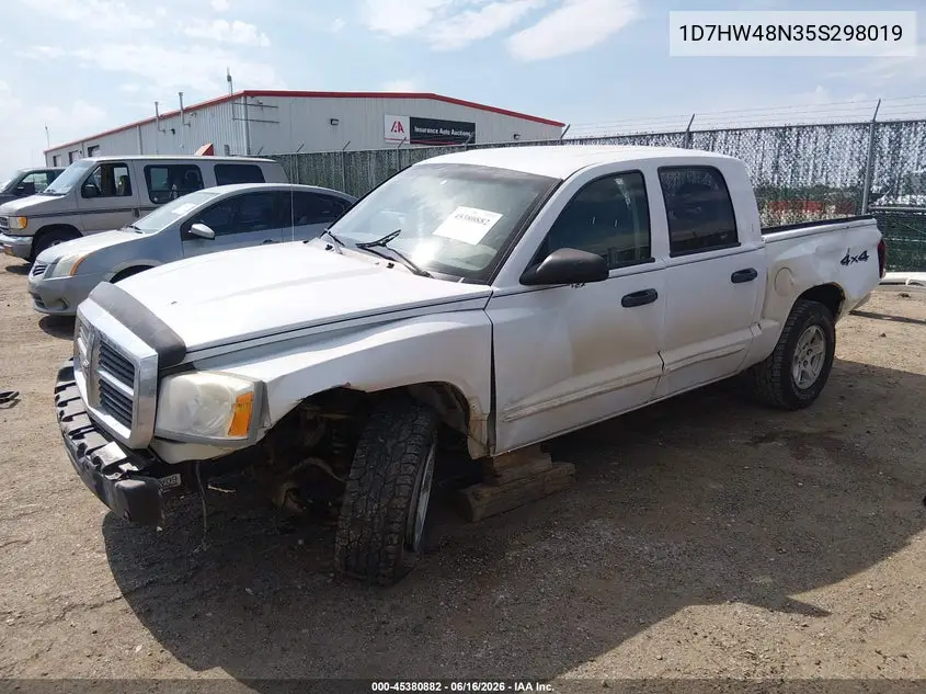 2005 Dodge Dakota Slt VIN: 1D7HW48N35S298019 Lot: 45380882
