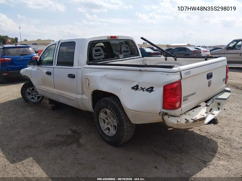 2005 Dodge Dakota Slt VIN: 1D7HW48N35S298019 Lot: 45380882