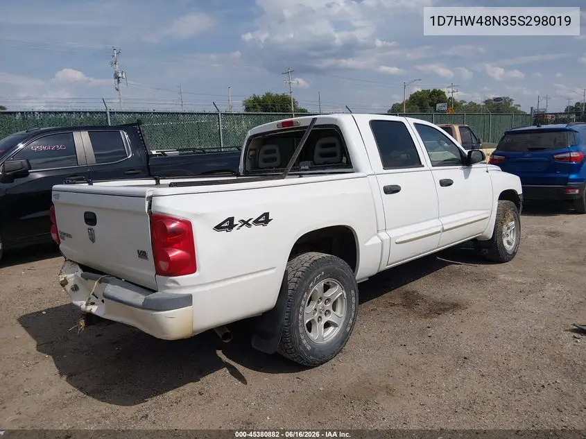 2005 Dodge Dakota Slt VIN: 1D7HW48N35S298019 Lot: 45380882