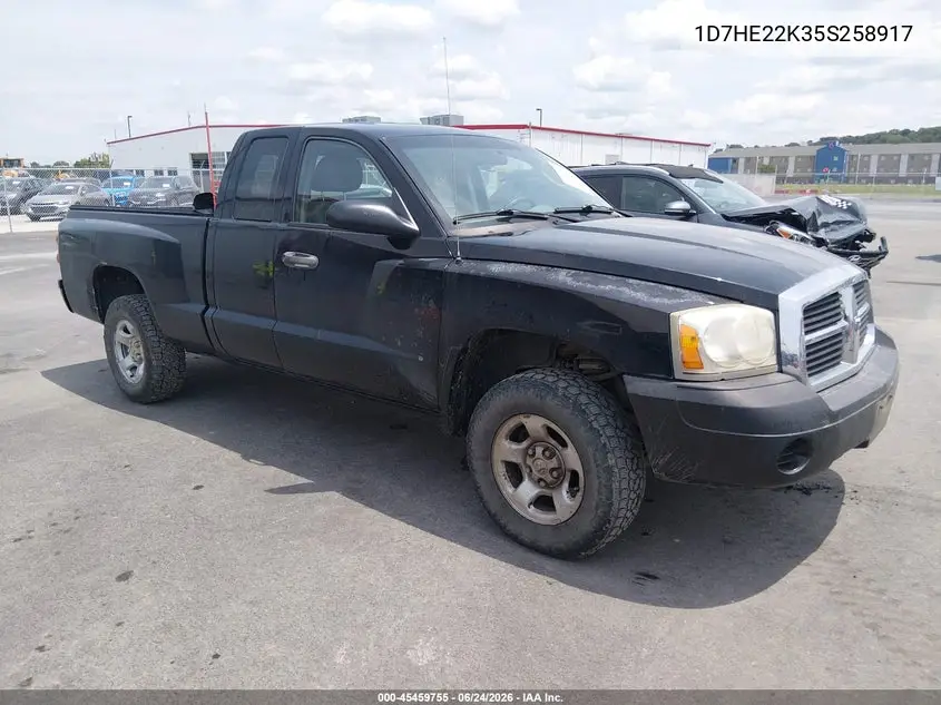 2005 Dodge Dakota St VIN: 1D7HE22K35S258917 Lot: 45459755
