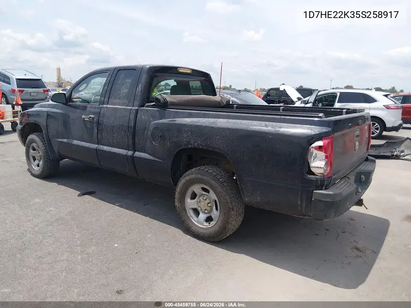 2005 Dodge Dakota St VIN: 1D7HE22K35S258917 Lot: 45459755