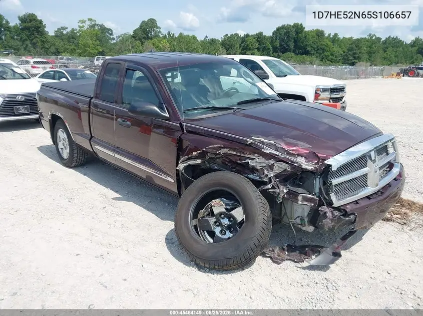 2005 Dodge Dakota Laramie VIN: 1D7HE52N65S106657 Lot: 45464149