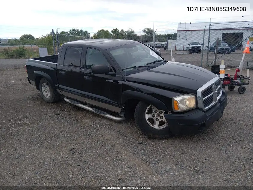 2005 Dodge Dakota Slt VIN: 1D7HE48N05S349608 Lot: 45493532