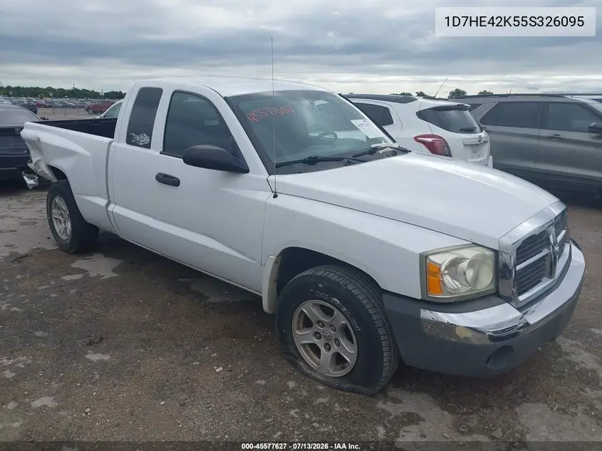 2005 Dodge Dakota Slt VIN: 1D7HE42K55S326095 Lot: 45577627