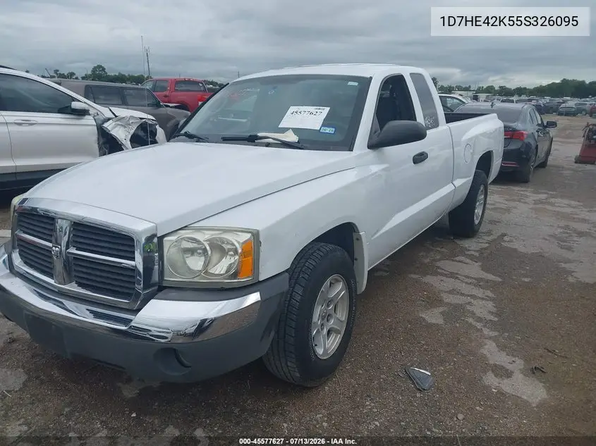 2005 Dodge Dakota Slt VIN: 1D7HE42K55S326095 Lot: 45577627