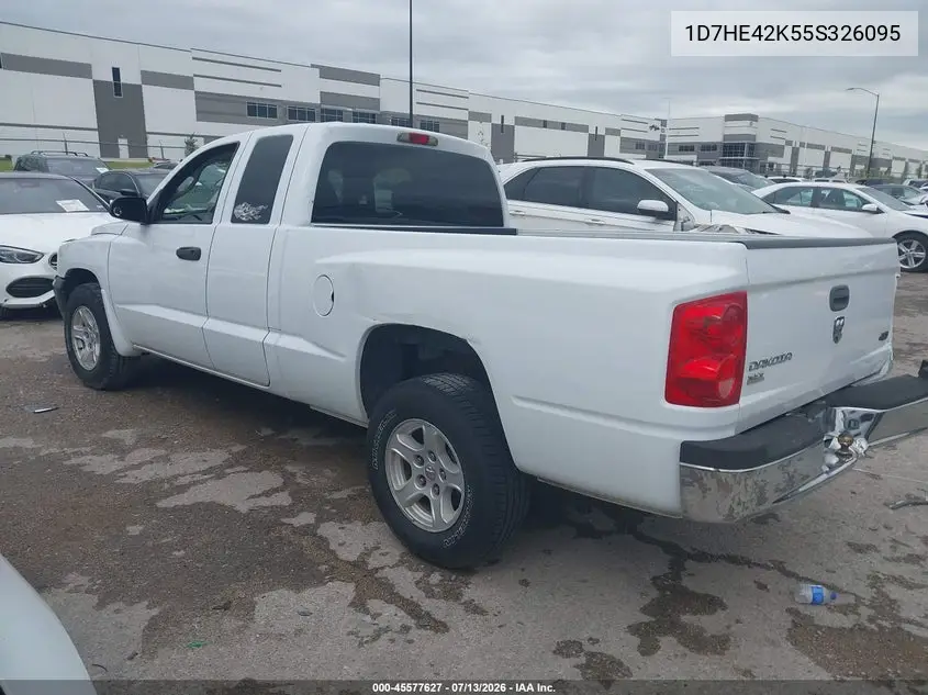 2005 Dodge Dakota Slt VIN: 1D7HE42K55S326095 Lot: 45577627