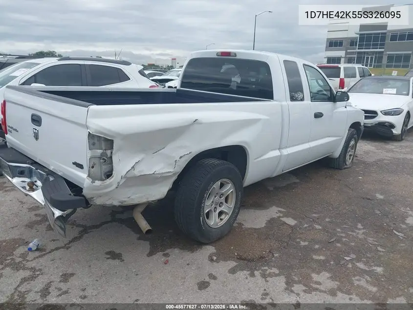 2005 Dodge Dakota Slt VIN: 1D7HE42K55S326095 Lot: 45577627
