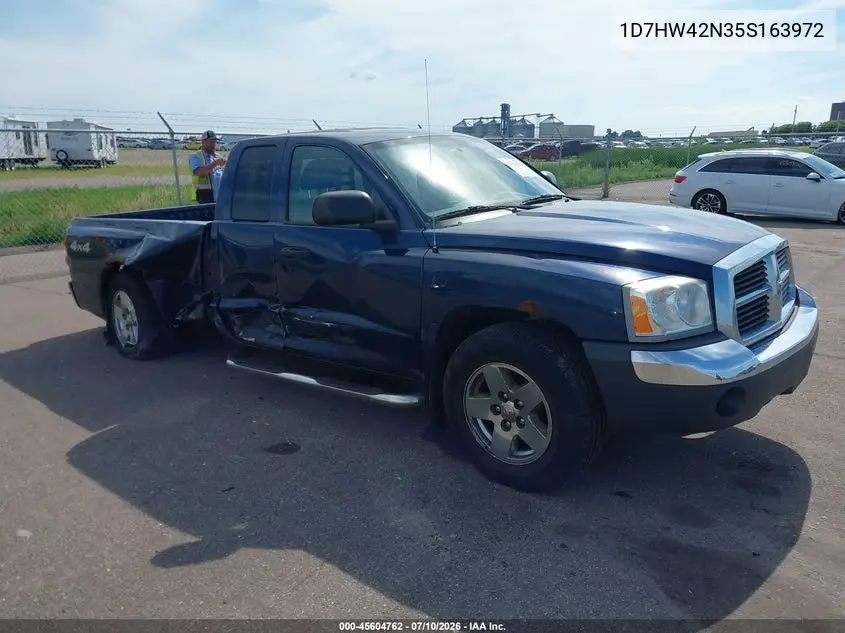 2005 Dodge Dakota Slt VIN: 1D7HW42N35S163972 Lot: 45604762