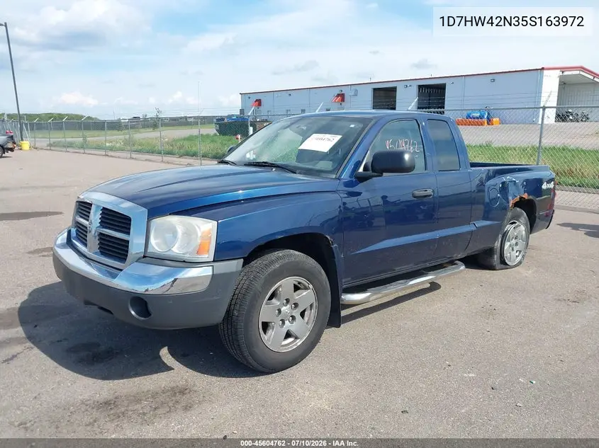 2005 Dodge Dakota Slt VIN: 1D7HW42N35S163972 Lot: 45604762