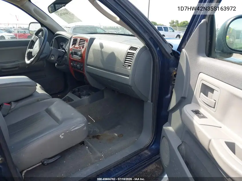 2005 Dodge Dakota Slt VIN: 1D7HW42N35S163972 Lot: 45604762