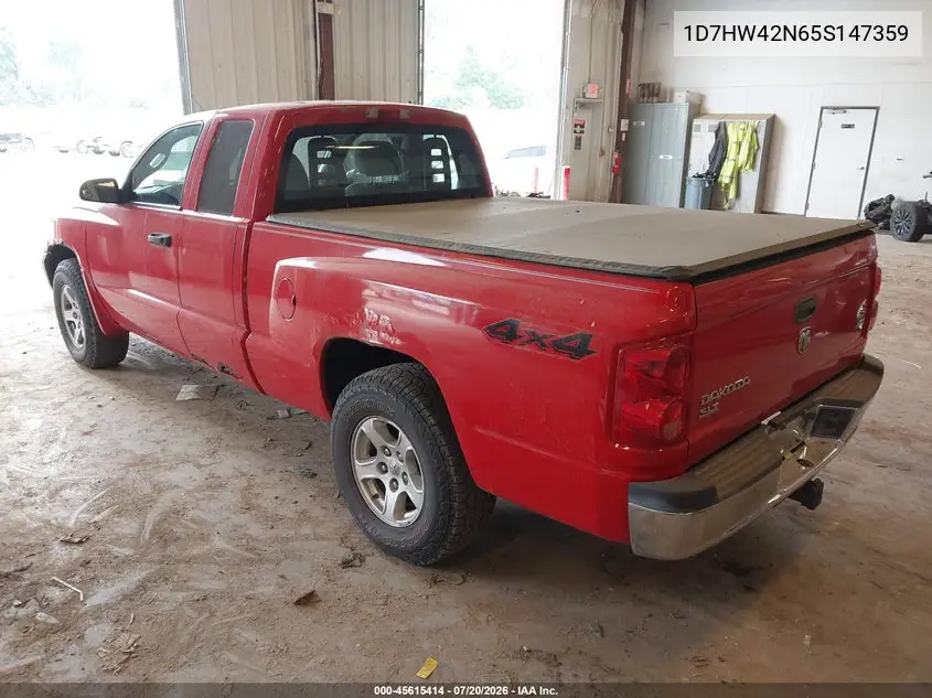 2005 Dodge Dakota Slt VIN: 1D7HW42N65S147359 Lot: 45615414