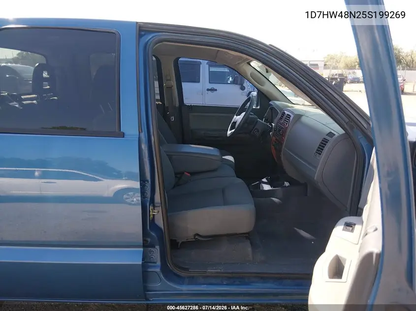 2005 Dodge Dakota Slt VIN: 1D7HW48N25S199269 Lot: 45627286