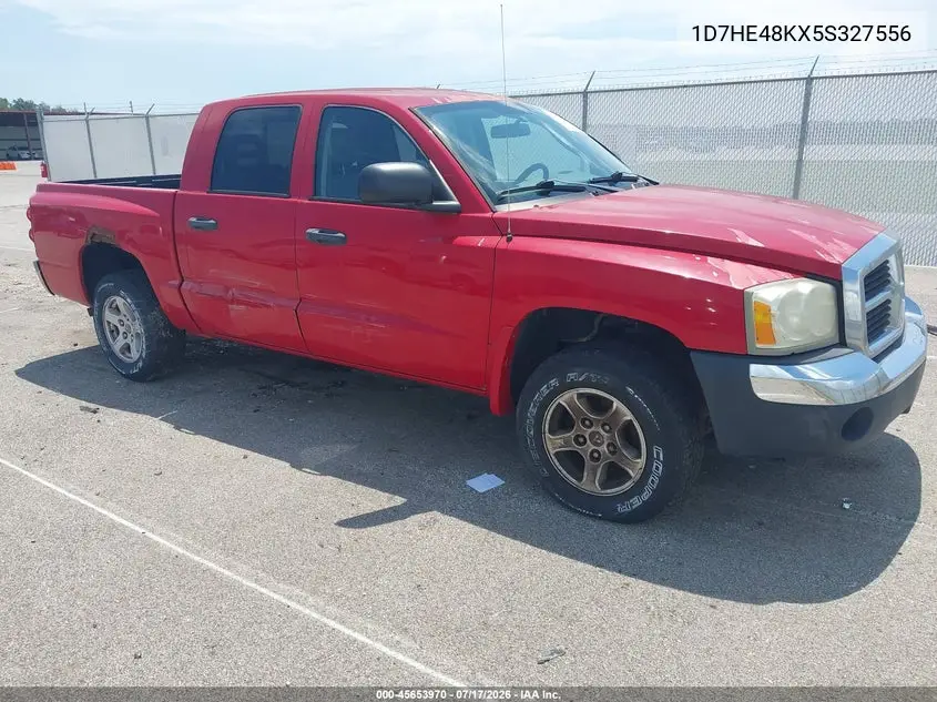2005 Dodge Dakota Slt VIN: 1D7HE48KX5S327556 Lot: 45653970