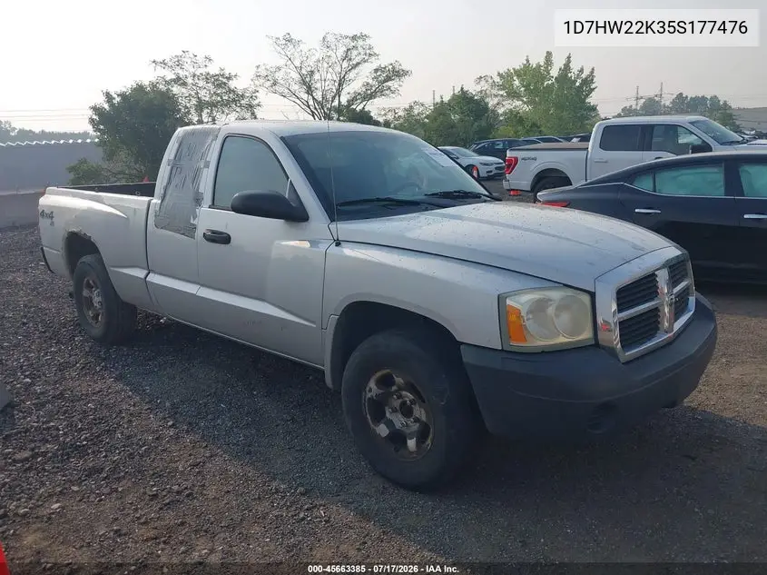 2005 Dodge Dakota St VIN: 1D7HW22K35S177476 Lot: 45663385
