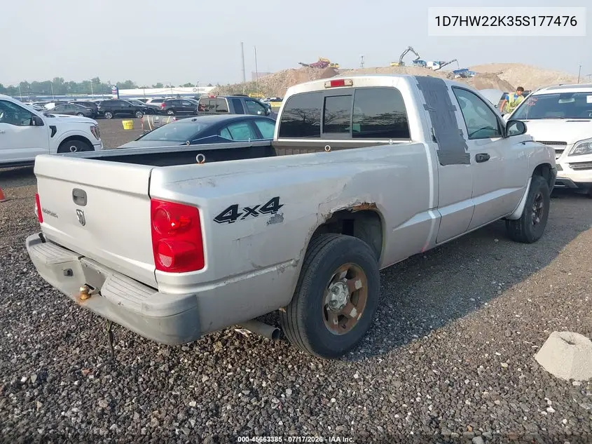 2005 Dodge Dakota St VIN: 1D7HW22K35S177476 Lot: 45663385