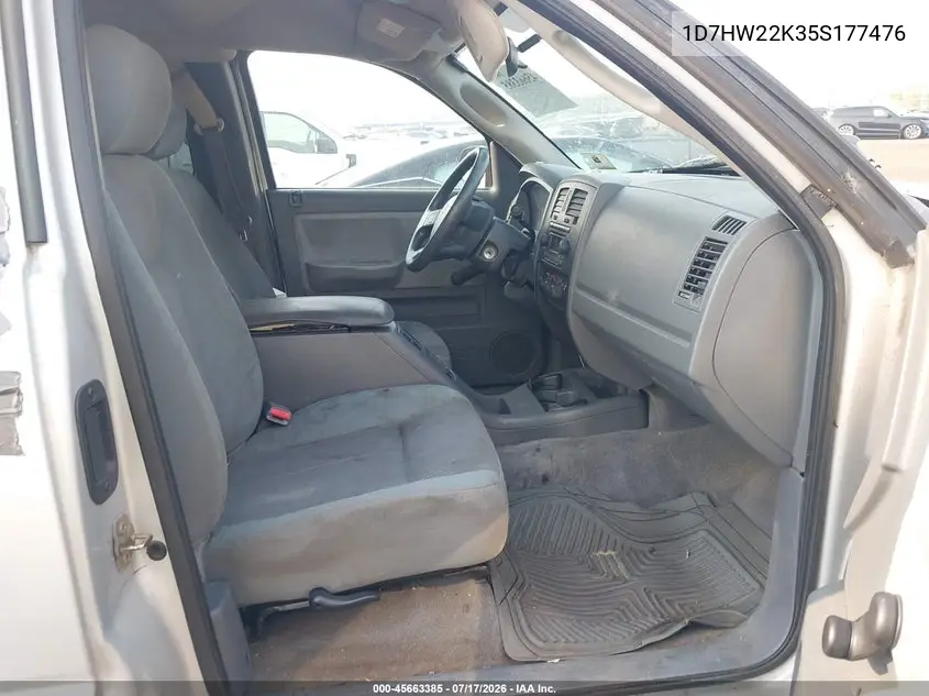 2005 Dodge Dakota St VIN: 1D7HW22K35S177476 Lot: 45663385