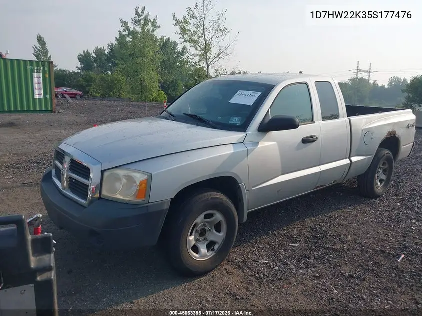2005 Dodge Dakota St VIN: 1D7HW22K35S177476 Lot: 45663385